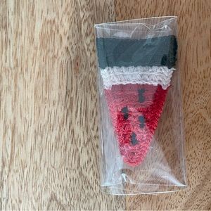 Watermelon knit hairclip
